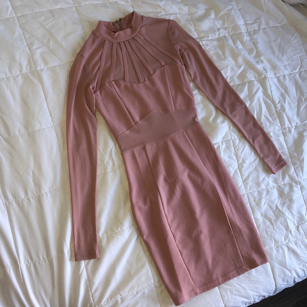 LONG SLEEVE COCKTAIL DRESS